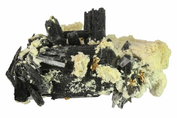Black Tourmaline (Schorl) Crystals with Orthoclase - Namibia #132226